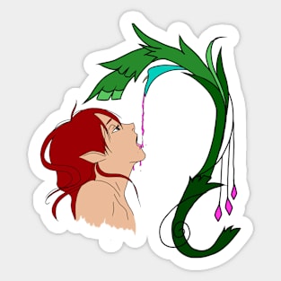 Copy of Elf drinking from a flower Sticker